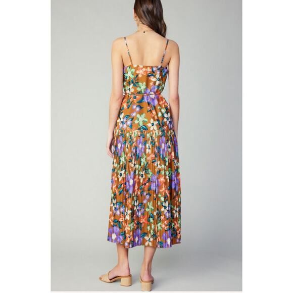 Current Air Pleated Floral Maxi NWT The Camille Size Large - Picture 2 of 11